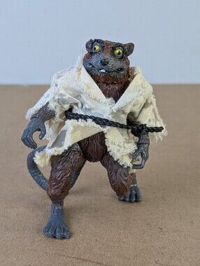 Vintage 1993 Teenage Mutant Ninja Turtles Splinter Action Figure, Playmates TMNT